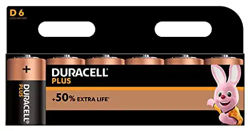 D-Batterien Duracell Plus Power Typ D Alkaline Batterien, 6er Pack
