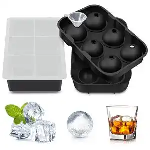 Eiswürfelform mit Deckel Youley, Quadratisch, 6-Fach 2-Set