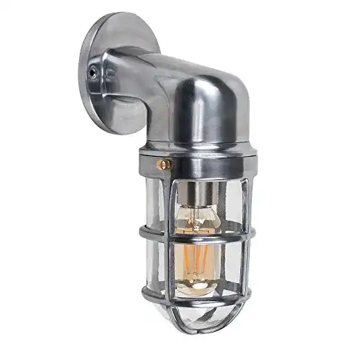 Schiffslampe MiniSun – Aluminium Wandleuchte
