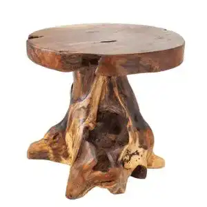 Holzhocker invicta INTERIOR Baumstamm Hocker Root Teak