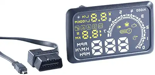 Head-up-Display Lescars OBD Display: HUD-55C für OBD2