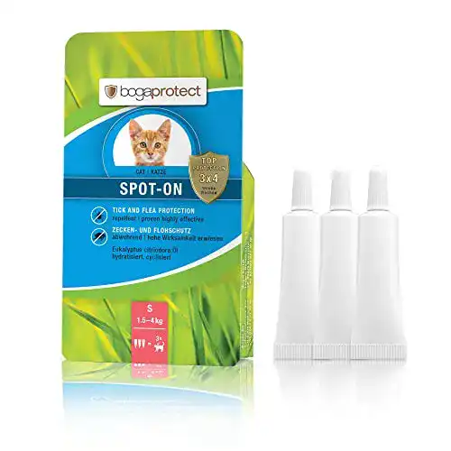 Zeckenschutz Katze bogaprotect Spot ON für Katzen 1.5-4 kg