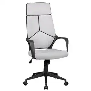 Amstyle-Bürostuhl AMSTYLE Bürostuhl Bezug Stoff Grau Design
