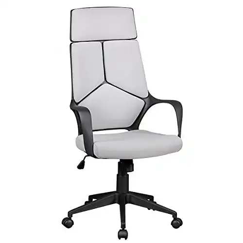 Amstyle-Bürostuhl AMSTYLE Bürostuhl Bezug Stoff Grau Design