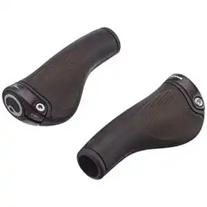 Fahrradgriffe-Leder Ergon GP1 Bioleder Black Clamps
