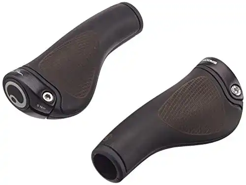 Fahrradgriffe-Leder Ergon GP1 Bioleder Black Clamps
