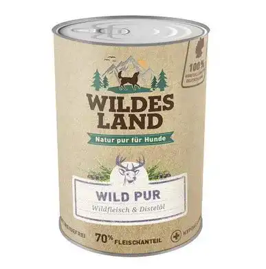 Wildes-Land-Hundefutter WILDES LAND Wild PUR 6 x 800 g
