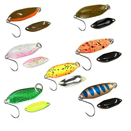 Forellen-Blinker Fishstar24 Forellenblinker FTMax Spoon Hit 3,3g Ultralight Forellenköder Trout (Set)