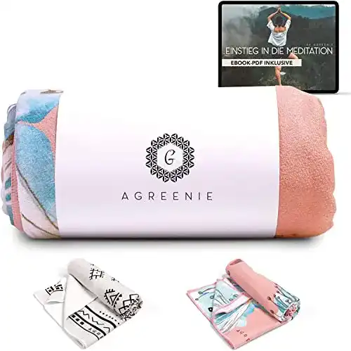 Yoga Handtuch aGreenie Antirutsch – Yogatuch aus Recycelt