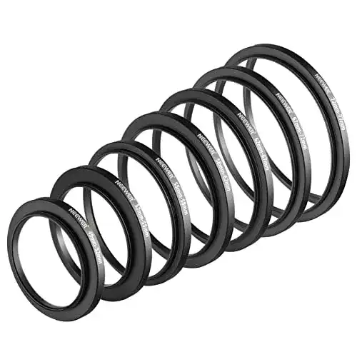 Step-up-Ringe Neewer ® Filter Step Up Ringe-Set, 7pcs