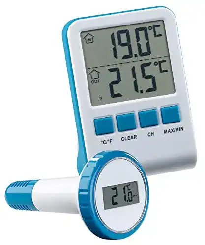 Poolthermometer Funk infactory mit LCD-Funk-Empfänger, IPX8