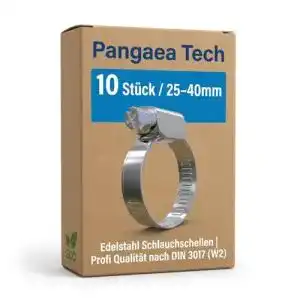Schlauchschellen Pangaea Tech Edelstahl 25-40mm 10 Stück