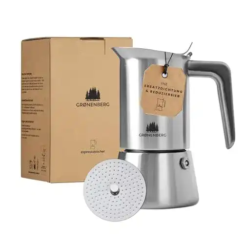 Espressokocher-Induktion Groenenberg, Edelstahl, 200-300 ml