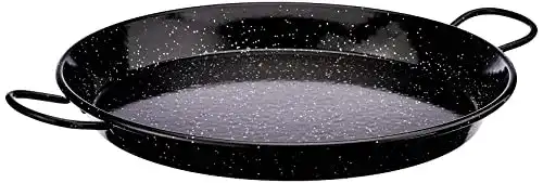 Paella-Pfanne La Valenciana La Schale 36 cm, emaillierter Edelstahl