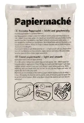 Die beste Pappmaché Glorex 6 0902 02 Papiermaché elfenbein, 200 g 2026 Test Bestseller Pappmaché Glorex 6 0902 02 Papiermaché elfenbein, 200 g