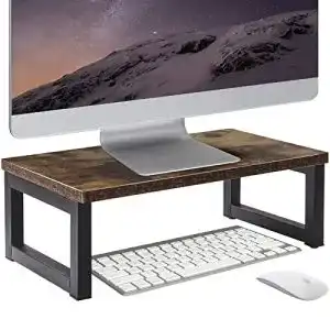 Monitorständer OROPY Vintage Holz, PC Bildschirm Ständer