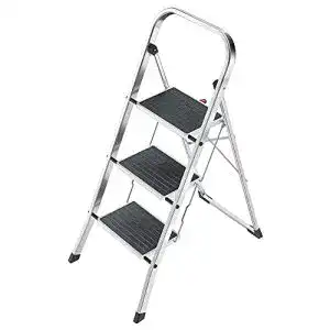 Trittleiter Hailo K60 StandardLine Alu-Klapptritt 3 Stahl-Stufen