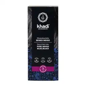 Henna-Pulver Khadi REINES INDIGO Pflanzenhaarfarbe, Haarfarbe