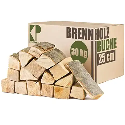 Kaminholz Kingpower Buche Brennholz 25 cm 30, 60 oder 90kg