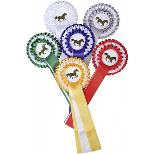Turnierschleife HKM 6249 Dreifachrosette Siegerschleife 3-Fach