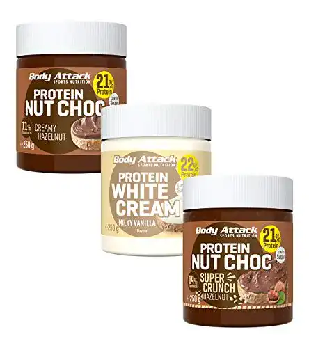 Die beste Protein-Creme Body Attack Sports Nutrition, Nut Choc, 3 x 250g 2026 Test Bestseller Protein-Creme Body Attack Sports Nutrition, Nut Choc, 3 x 250g