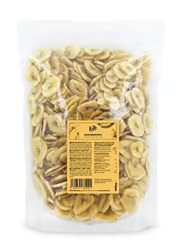 Bananenchips KoRo – 1 kg Vorteilspack – Ohne Zuckerzusatz