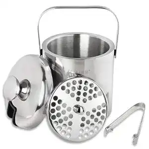 Eiskübel Schramm ® Eiswürfelbehälter mit Deckel und Zange