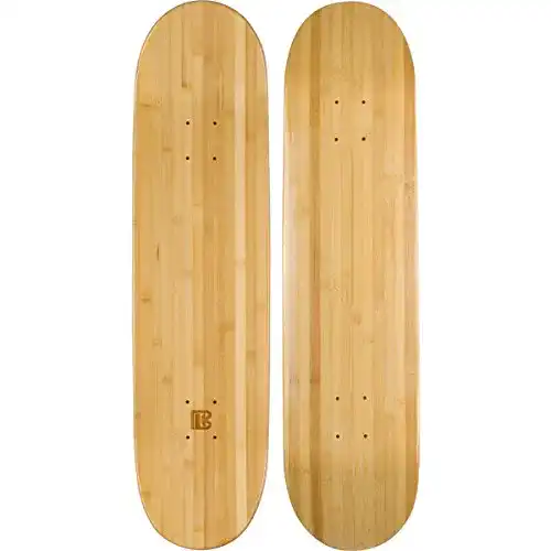 Blank-Deck Bamboo Skateboards Blank Skateboard Deck, POP