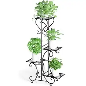 Pflanzenregal Wisfor Metall 4 Ebenen: 81×57×26cm