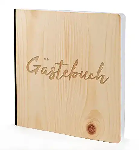Gästebuch myZirbe mit edlem Echtholz Zirbenholz Cover