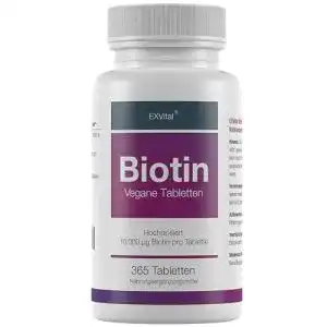 Biotin EXVital VitaHealth, EXVital, hochdosiert, 10.000 µg, 365 Tabl.