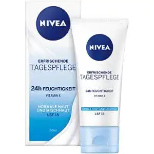 Tagescreme mit LSF NIVEA Tagespflege 24h Feuchtigkeit LSF 15