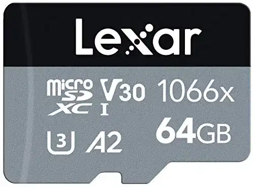 Micro-SD-64GB Lexar Professional 1066x 64GB microSDXC UHS-I