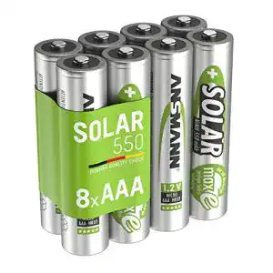 Akkus für Solarleuchten Ansmann Akku AAA Micro 550mAh 1,2V