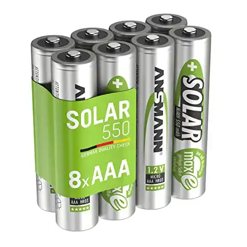 Akkus für Solarleuchten Ansmann Akku AAA Micro 550mAh 1,2V