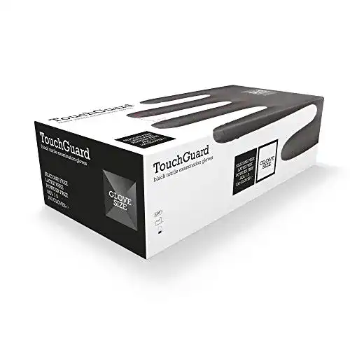 Einmalhandschuhe (L) TOUCHGUARD Black Einweg-Nitril Puderfrei
