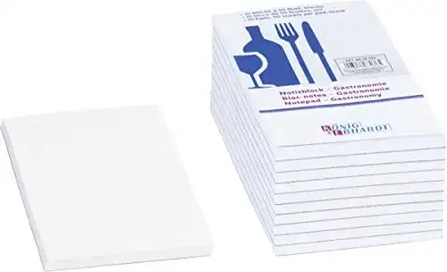 Kellnerblock Baier & Schneider Notizblock Gastronomie, Weiß
