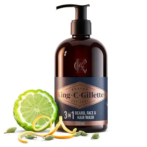 Bartshampoo King C. Gillette für Männer mit Kokoswasser, 350 ml