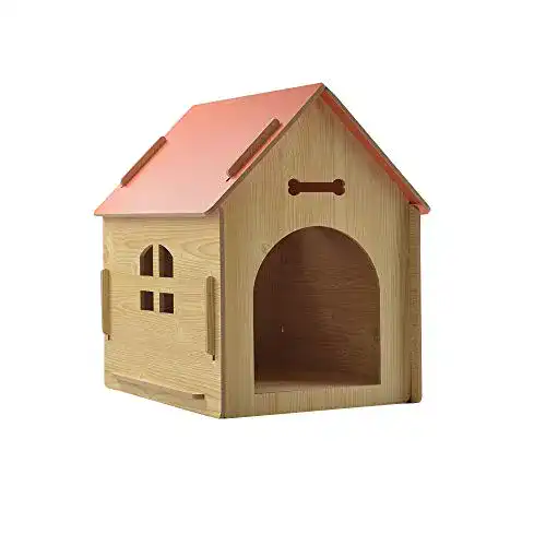 Hundehütte thematys aus Holz I Hunde-Haus, 51 x 40 x 52 cm