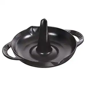 Hähnchengriller STAUB 1200023 Hähnchenbräter, 24 cm, Edelstahl
