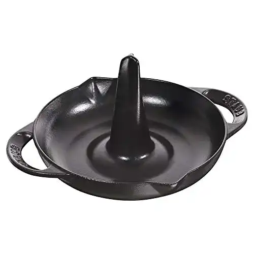 Hähnchengriller STAUB 1200023 Hähnchenbräter, 24 cm, Edelstahl