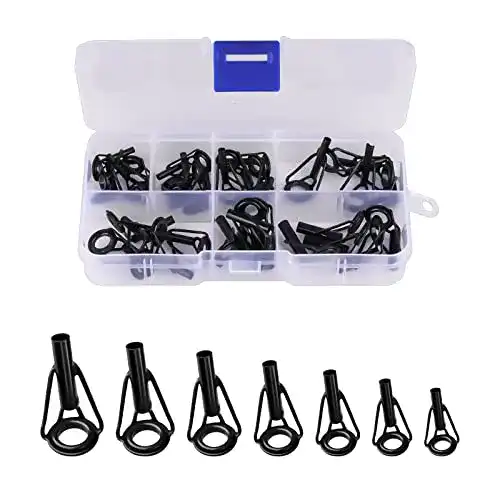 Rutenspitze AIEX 35 Stück Angelrute Reparatur Kit, Edelstahl