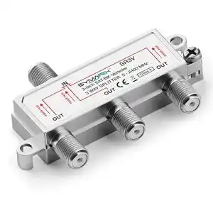Sat-Verteiler 3-fach SYMARIX SR3V SAT & BK, mit DC-Durchlass
