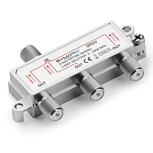 Sat-Verteiler 3-fach SYMARIX SR3V SAT & BK, mit DC-Durchlass