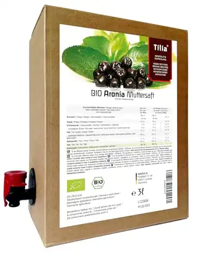Aroniasaft naturi.me BIO Aronia Muttersaft – 100% Direktsaft 3 Liter