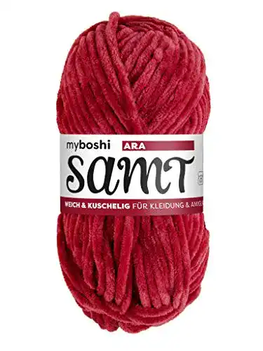 Flauschwolle myboshi Samt-Wolle, weiches Chenille-Garn