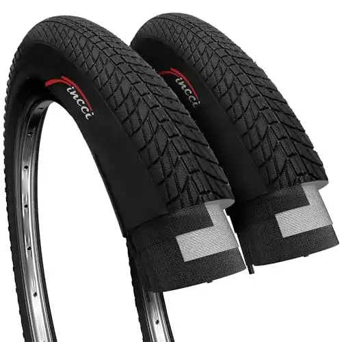 BMX-Reifen Fincci Paar Reifen 20 x 1.75 Zoll Mantel 47-406, 2er