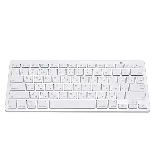 Russische Tastatur Bewinner Drahtlos, 78 Tasten Bluetooth