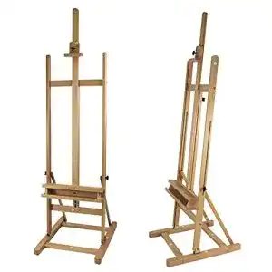 Staffelei Meister Arta – stabile Atelier- mit H-Fuss aus Buchenholz