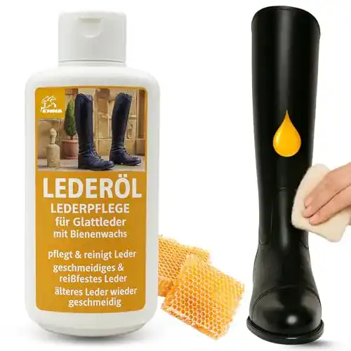 Lederöl EMMA I Bienenwachs Lederpflege farblos, 500ml
